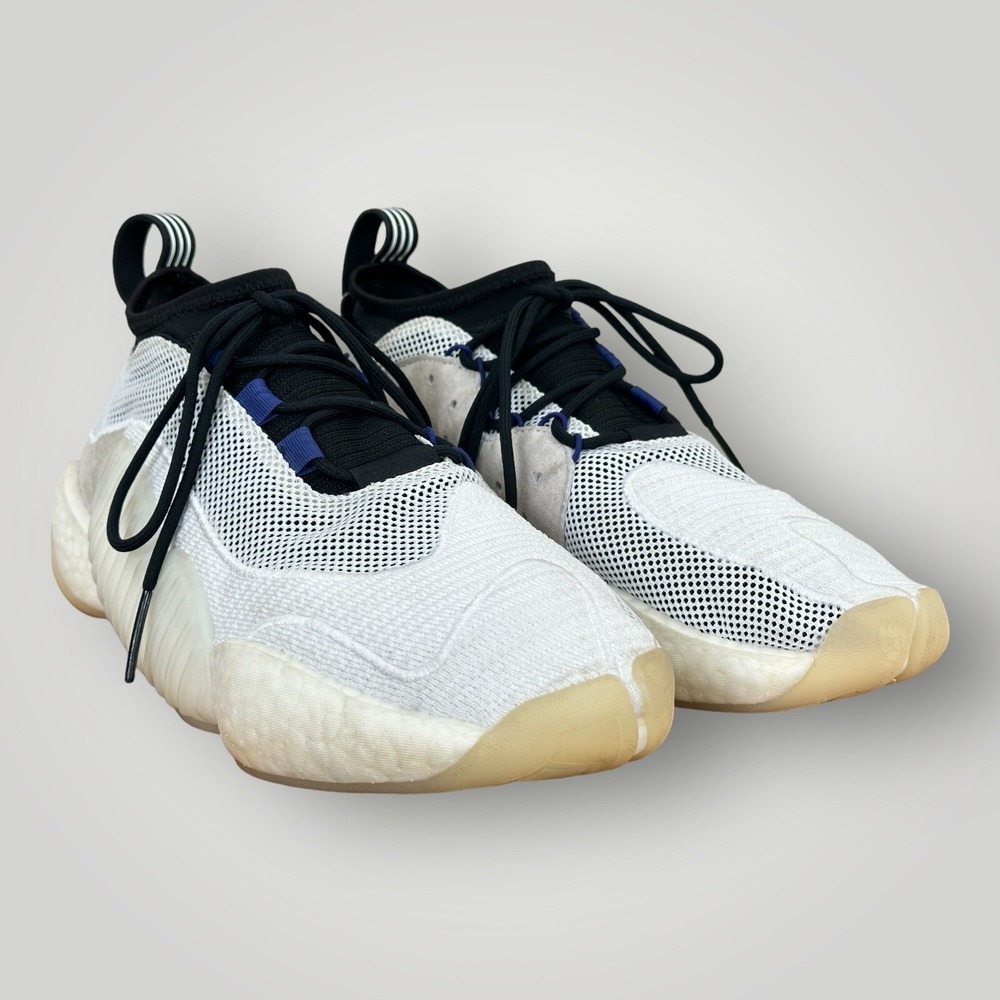 Adidas Crazy BWY‎ White & Black Low Top Sneakers APE 779001 Mens Size 12.5